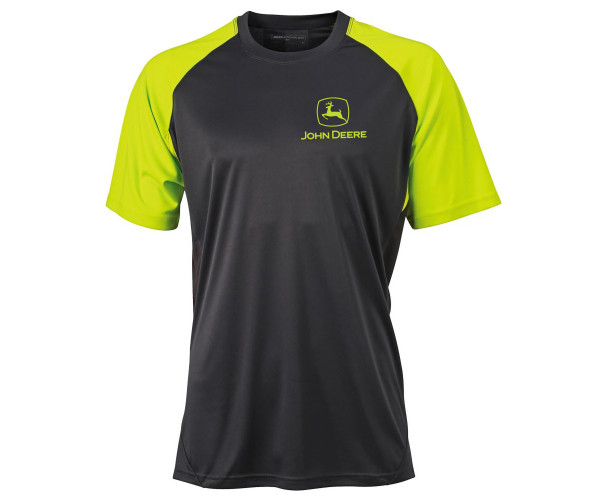 Športový dres John Deere v čierno-žltej farbe