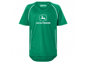 Detský športový dres John Deere v zeleno-bielej farbe