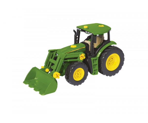 Rozoberateľný traktor John Deere s čelným nakladačom